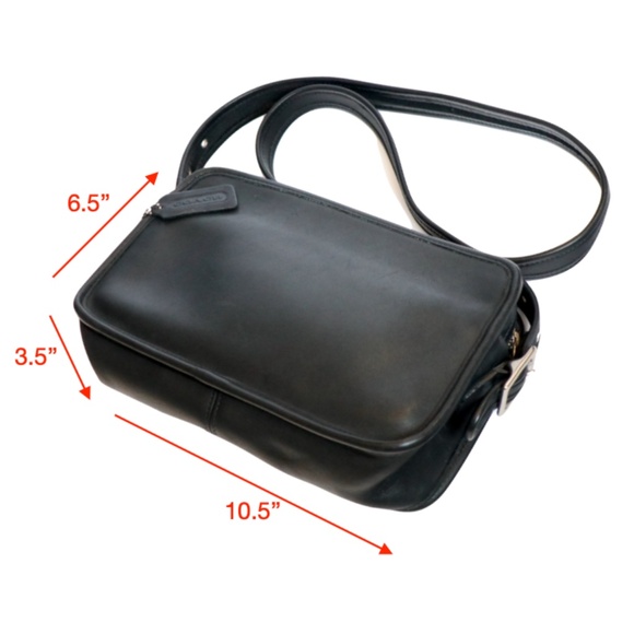 Vintage black Coach 'Legacy East West Compartment Bag No. 9164' - Picture 11 of 13